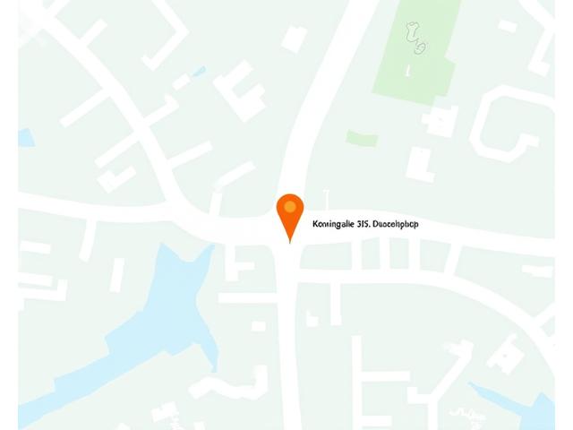 Karte von Düsseldorf, Standort Würfelgasse Spiele auf der Königsallee